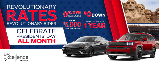 Revolutionary rates Revolutionary rides - Celebrate Presidents day all month