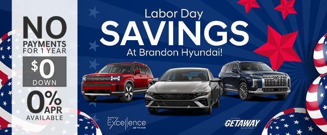 Memorial Day Savings all month at Brandon Hyundai