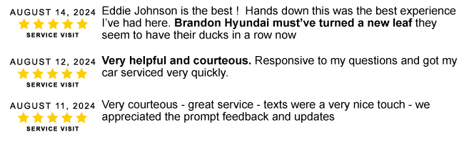 Brandon Hyundai reviews