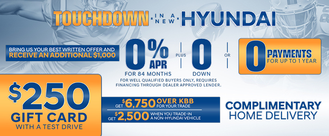 Touchdown in a new Hyndai at Brandon Hyundai