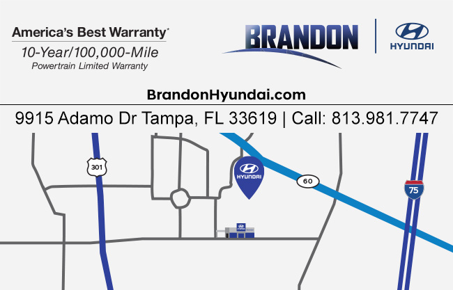 Map to Brandon Hyundai