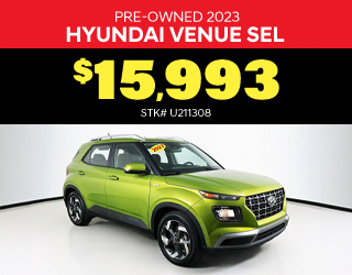 PRE-OWNED 2023 HYUNDAI VENUE SEL