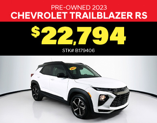 PRE-OWNED 2023 CHEVROLET TRAILBLAZER RS