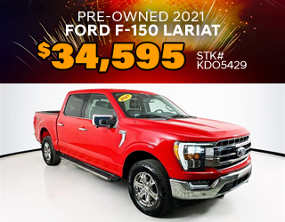 PRE-OWNED 2021 FORD F-150 LARIAT