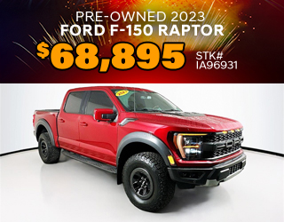 PRE-OWNED 2023 FORD F-150 RAPTOR