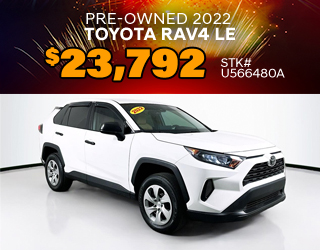 PRE-OWNED 2022 TOYOTA RAV4 LE