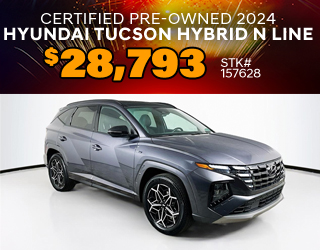 CERTIFIED PRE-OWNED 2024 HYUNDAI TUCSON HYBRID N LINE