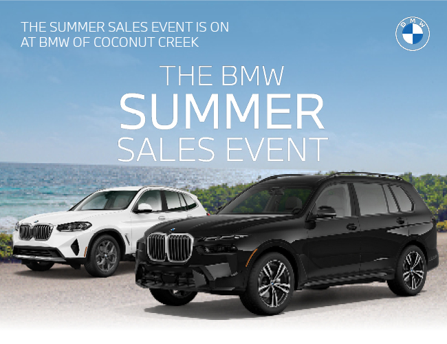 summer sales event is on at BMW of Coconut Creek