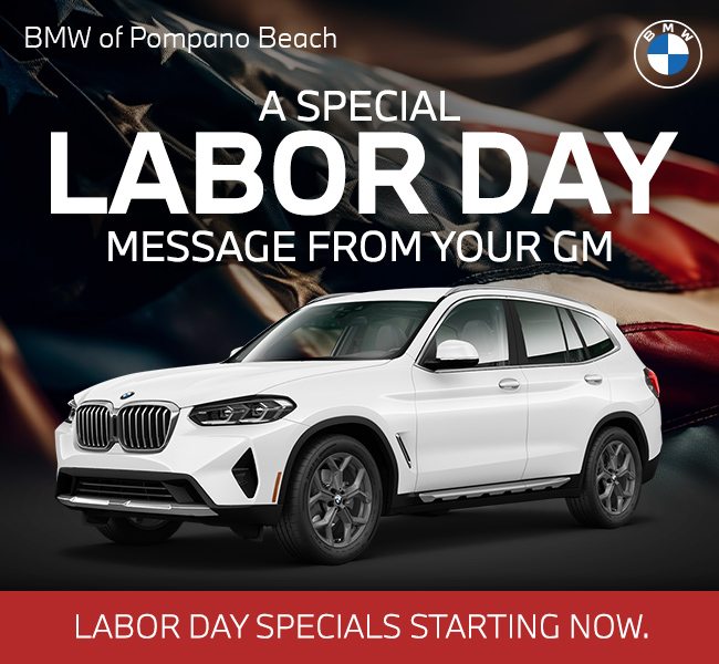 red white and BMW