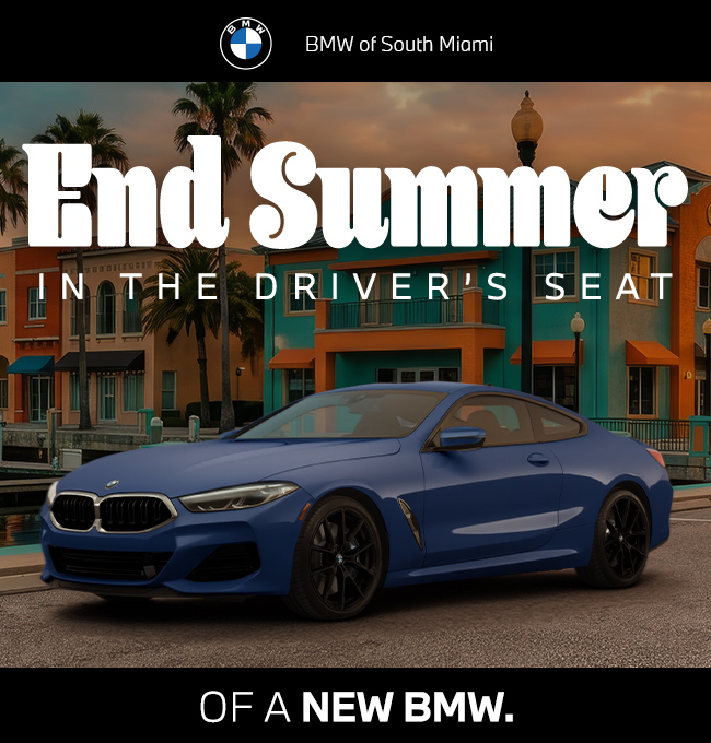End of Summer in the driver's seat of a new BMW