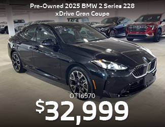 preowned 2025 BMW 2 Series 228 xDrive Gran Coupe offer