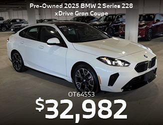 preowned 2025 BMW 2 Series 228 xDrive Gran Coupe offer