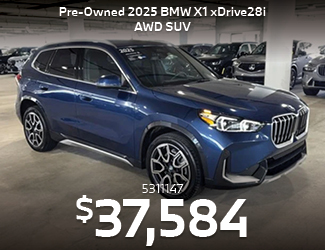 CERTIFIED PRE-OWNED 2025 BMW X1 xDrive28i AWD SUV offer