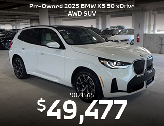 CERTIFIED PRE-OWNED 2025 BMW X3 30 xDrive AWD SUV offer