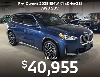CERTIFIED PRE-OWNED 2025 BMW X1 xDrive28i AWD SUV offer