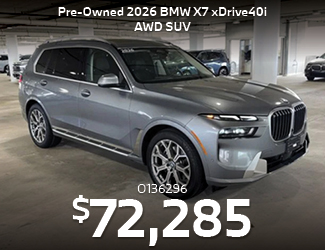 PRE-OWNED 2026 BMW X7 xDrive40i AWD SUV offer