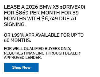 2026 BMW X5 sDRIVE40i offer