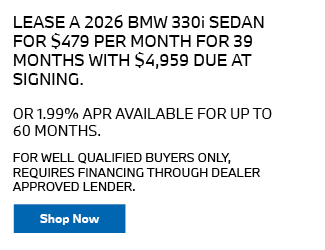 2026 BMW 330i SEDAN offer