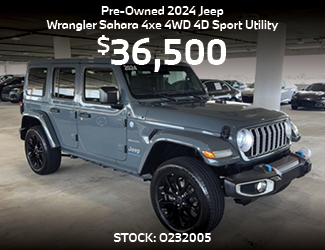 Pre-Owned 2024 Jeep Wrangler Sahara 4xe 4WD 4D Sport Utility