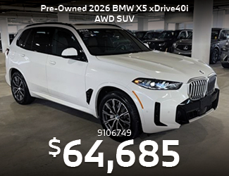 CERTIFIED PRE-OWNED 2026 BMW X5 xDrive40i AWD SUV offer