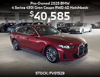 PRE-OWNED 2025 BMW 4 Series 430i Gran Coupe RWD 4D Hatchback offer