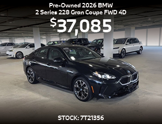 preowned BMW offer