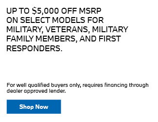 MILITARY, VETERANS, MILITARY FAMILY MEMBERS, AND FIRST RESPONDERS offer