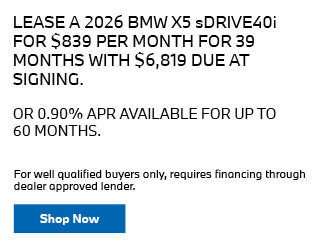 2026 BMW X5 sDRIVE40i offer