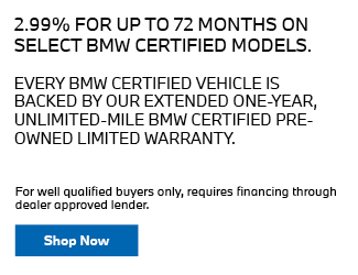 APR special On select BMW Certified Model offer