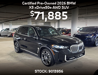 CERTIFIED PRE-OWNED 2026 BMW X5 xDrive50e AWD SUV offer