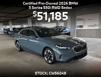 Certified PRE-OWNED 2026 BMW 5 Series 530i RWD offer
