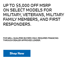 MILITARY, VETERANS, MILITARY FAMILY MEMBERS, AND FIRST RESPONDERS offer