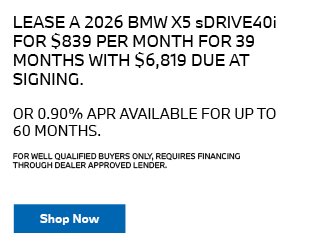 2026 BMW X5 sDRIVE40i offer