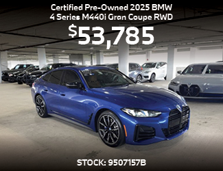 Certified PRE-OWNED 2025 BMW 4 Series M440i Gran Coupe RWD Gran Coupe offer