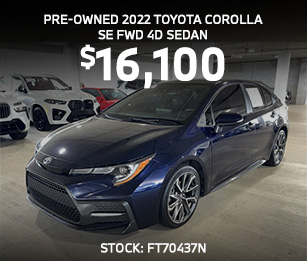 Pre-Owned 2022 Toyota Corolla SE FWD 4D Sedan