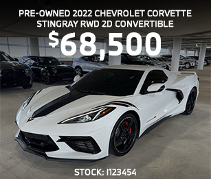 Pre-Owned 2022 Chevrolet Corvette Stingray RWD 2D Convertible