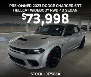 Pre-Owned 2023 Dodge Charger SRT Hellcat Widebody RWD 4D Sedan