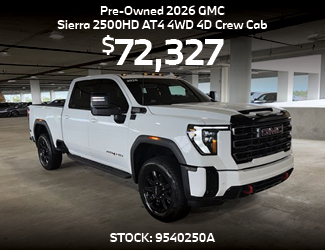 Pre-Owned	2026	GMC	Sierra 2500HD	AT4 4WD 4D Crew Cab offer