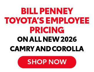 Employee Pricing On All New 2026 Camry and Corolla offer