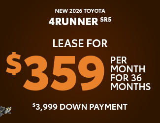 2026 Toyota 4Runner SR5 offer