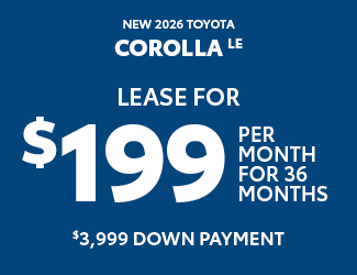 2026 Toyota Corolla Cross offer