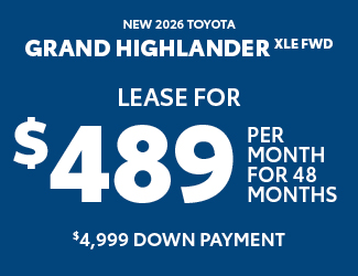 2026 Toyota Grand Highlander XLE FWD offer