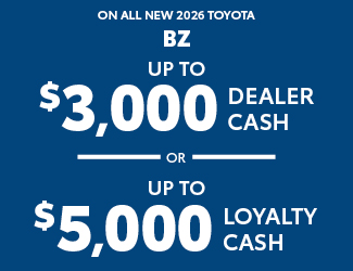 2026 Toyota BZ offer