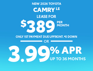 2026 Toyota Camry LE offer
