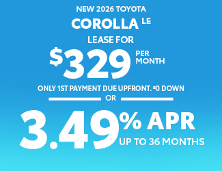 2026 Toyota Corolla LE offer