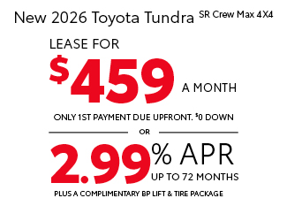 2026 Toyota Tundra SR5 4WD offer