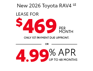 2026 Toyota RAV4 LE offer