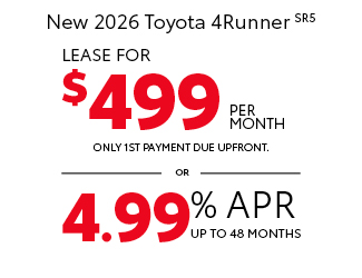 2026 Toyota 4Runner SR5 offer