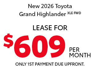 2026 Toyota Grand Highlander XLE FWD offer