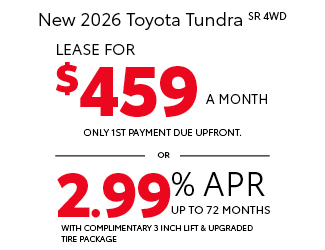 2026 Toyota Tundra SR5 4WD Offer